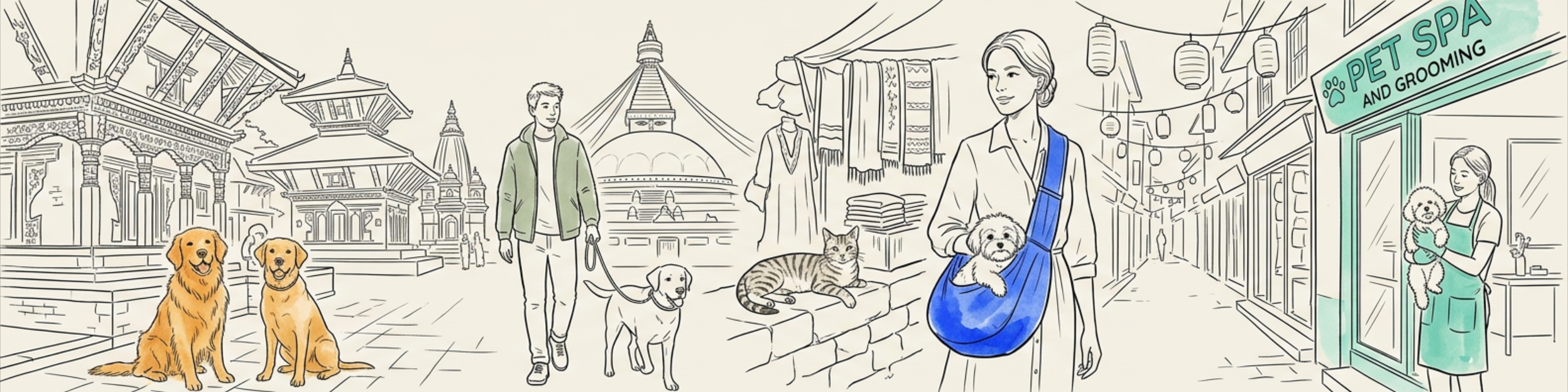 Nepal street scene — Spaws by Vani